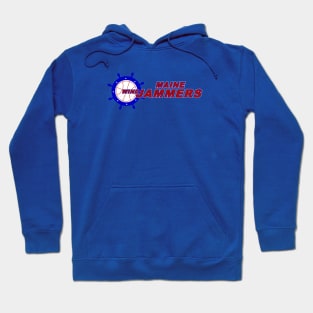 Defunct Maine Windjammers CBA Basketball 1985 Hoodie